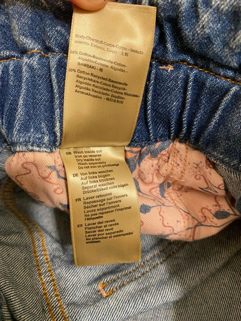 Scotch & Soda Blue Denim Paperbag Waist Mini Skirt. Size L